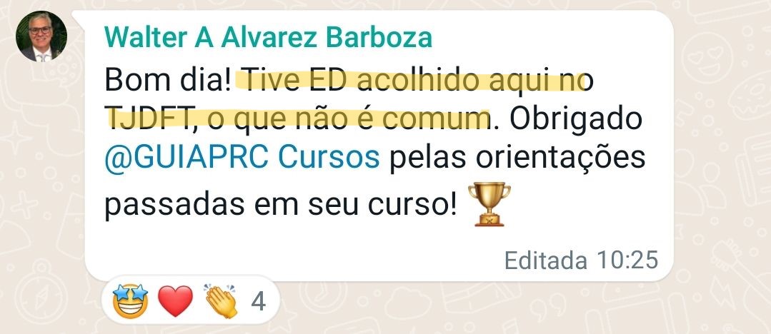 Wlater_ED acolhido TJDFT_